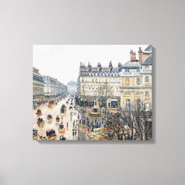Pissarro - French Theatre Square, Paris, Canvas Print (Front)