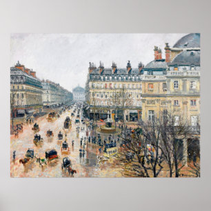 Pissarro - French Theatre Square, Paris, Poster