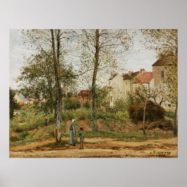 Pissarro - Houses At Bougival (Autumn) Poster (Front)