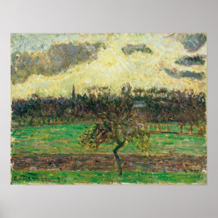 Pissarro - Meadows At Eragny Apple Tree 1894 Poster