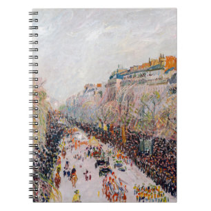 Pissarro - Montmartre, Mardi Gras on the Boulevard Notebook