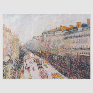 Pissarro - Montmartre, Mardi Gras on the Boulevard Tissue Paper