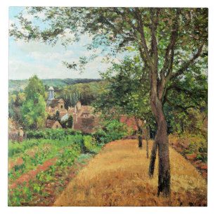 Pissarro - Orchards of Louveciennes, fine art, Tile