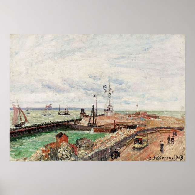 Pissarro - Pier And Semaphore Of Havre 1903 Poster (Front)