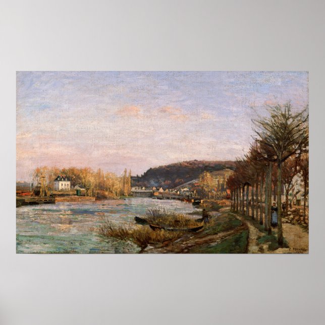 Pissarro - The Seine At Bougival Poster (Front)