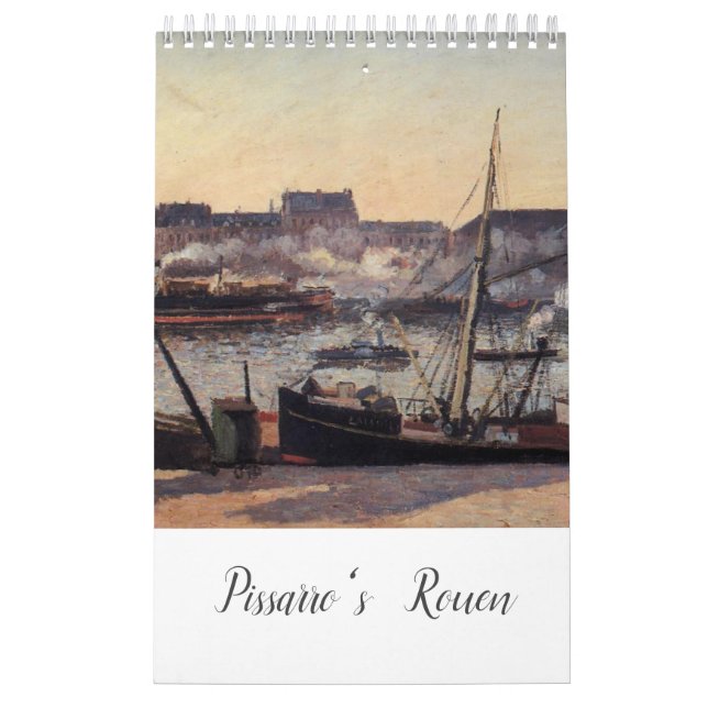 Pissarro's Rouen Art Calendar (11” x 7") (Cover)