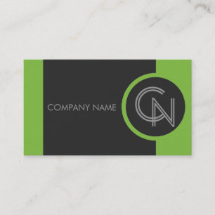 Pistachio Green Bold Business Card