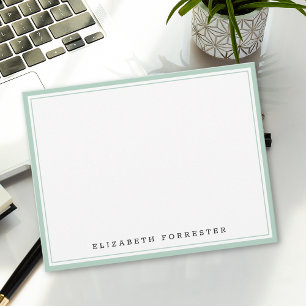 Pistachio Green Classic Double Border Card
