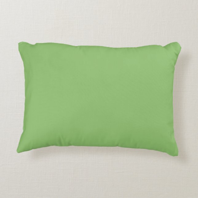 Pistachio green decorative cushion (Back)