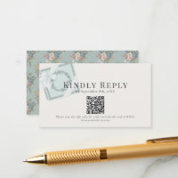 Pistachio Green Gift Box QR code RSVP