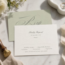 Pistachio Green Script Wedding