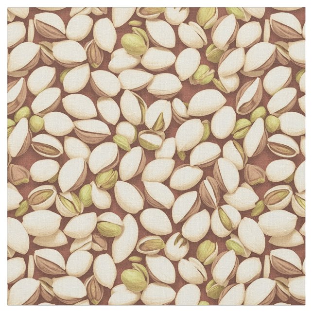 Pistachio Nuts Fabric (Close Up)
