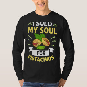 Pistachio Nuts Tree Ice Cream Dessert Unsalted Bow T-Shirt