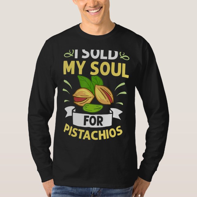 Pistachio Nuts Tree Ice Cream Dessert Unsalted Bow T-Shirt (Front)