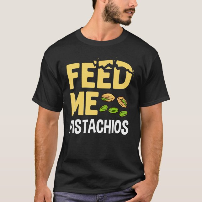Pistachio Nuts Tree Ice Cream Dessert Unsalted Bow T-Shirt (Front)