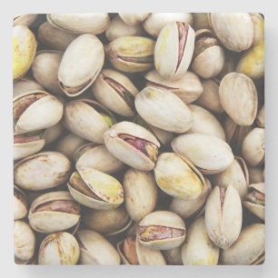 Pistachio pattern stone coaster