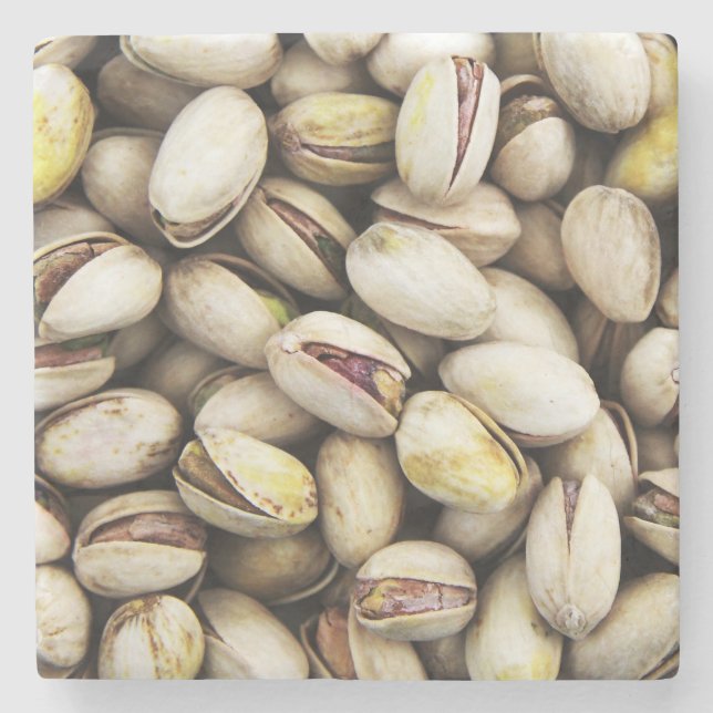 Pistachio pattern stone coaster (Front)