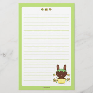 Pistachio Truffle Bunny Stationery