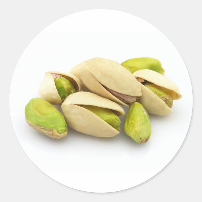 Pistachios Classic Round Sticker (Front)