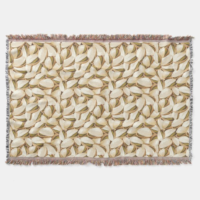 Pistachios Throw Blanket (Front)