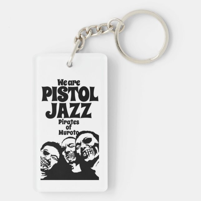 PISTOL JAZZ key holder Key Ring (Back)