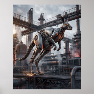 Piston Kangaroo Leap Poster