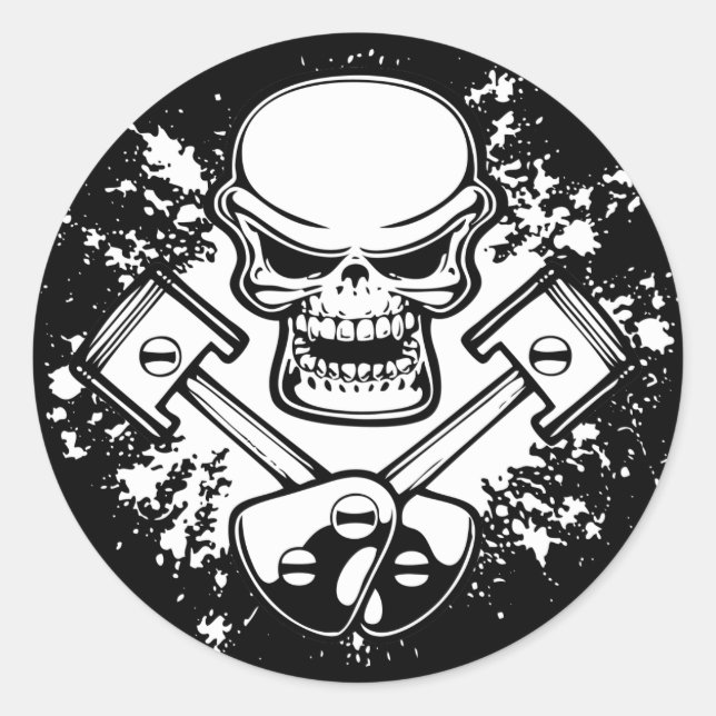 Piston Pistoff 1 Classic Round Sticker (Front)
