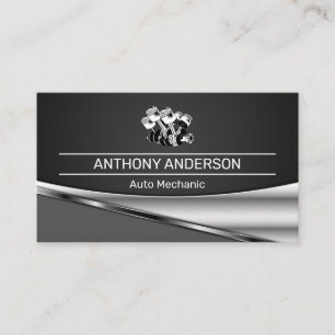Pistons   Car Engine Business Card