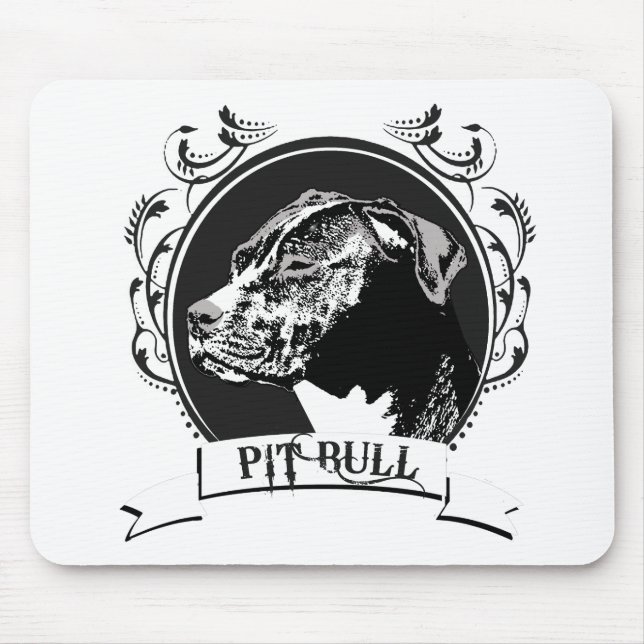 PIT BULL (2) MOUSE PAD (Front)