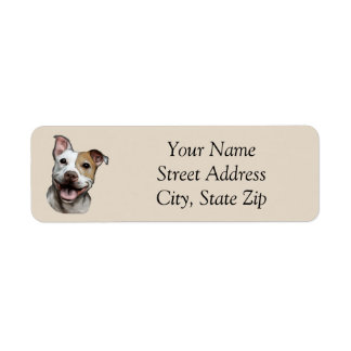 Pit Bull Address Label