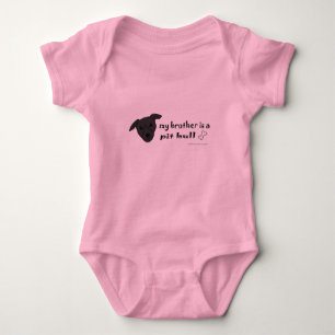 pit bull baby bodysuit