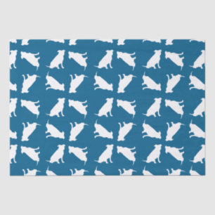 Pit Bull Baby Shower Dog Pitbull Blue Boy Tissue Paper