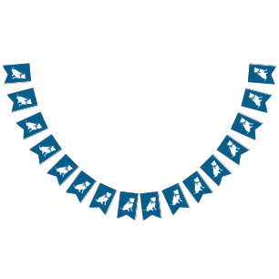 Pit Bull Baby Shower Pitbull Dog Blue Boy Bunting