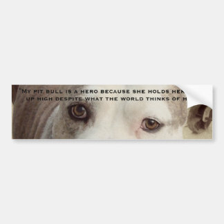 Pit Bull Bumpersticker Bumper Sticker