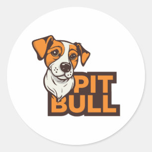 Pit Bull Classic Round Sticker