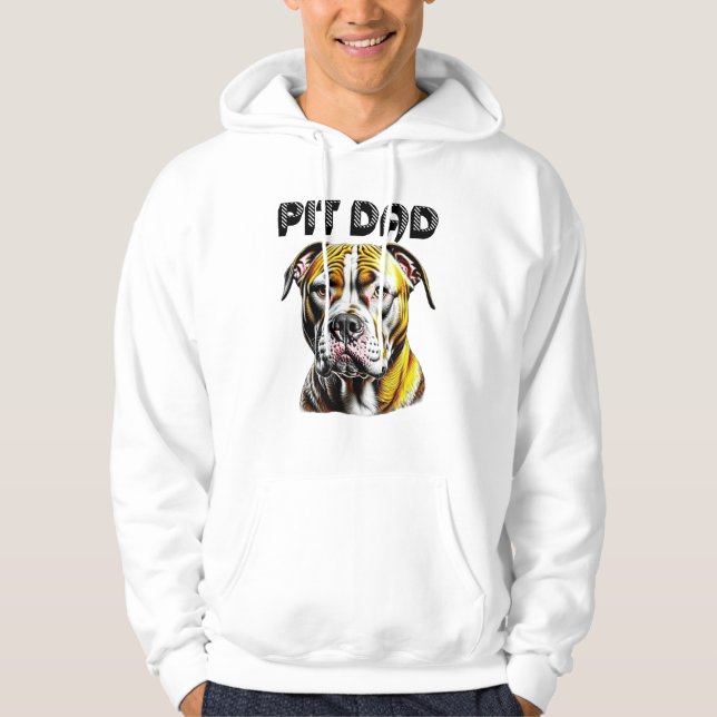 Pit Bull Dad | Dog Lover's  Hoodie (Front)