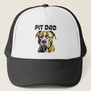 Pit Bull Dad   Dog Lover's  Trucker Hat