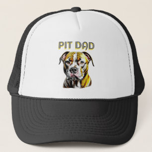 Pit Bull Dad   Dog Lover's  Trucker Hat