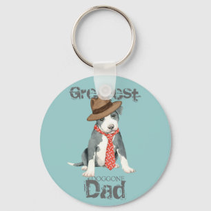 Pit Bull Dad Key Ring