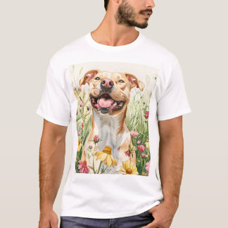 Pit Bull Dad Shirt – Watercolor