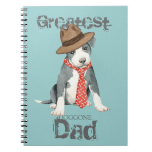 Pit Bull Dad Spiral Notebook
