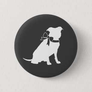 Pit Bull Dog Baby Pitbull Shower Gender Neutral 6 Cm Round Badge