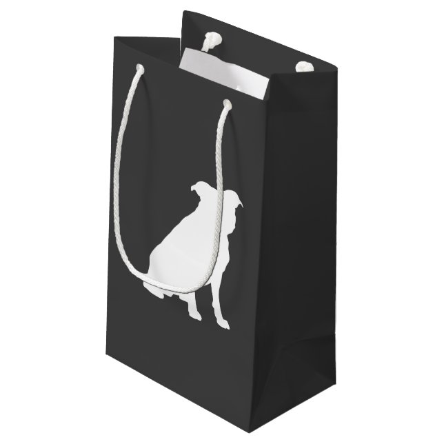 Pit Bull Dog Baby Pitbull Shower Gender Neutral Small Gift Bag (Back Angled)