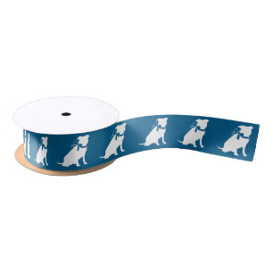 Pit Bull Dog Baby Shower Blue Boy Pitbull Satin Ribbon