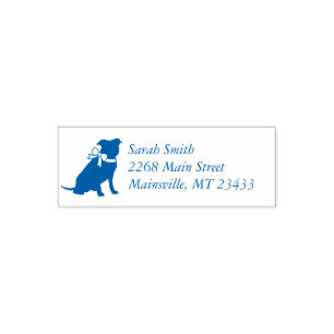 Pit Bull Dog Baby Shower Blue Boy Pitbull Self-inking Stamp