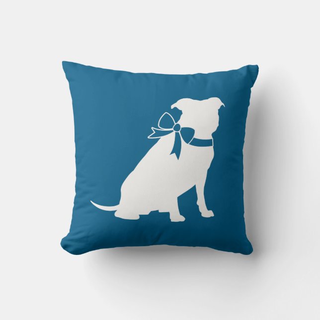Pit Bull Dog Baby Shower Cushion (Front)