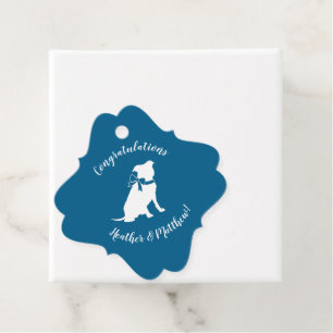 Pit Bull Dog Baby Shower Favour Tags