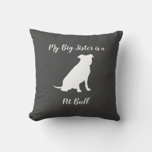 Pit Bull Dog Baby Shower Gender Neutral Pitbull Cushion