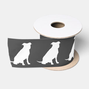 Pit Bull Dog Baby Shower Gender Neutral Pitbull Satin Ribbon