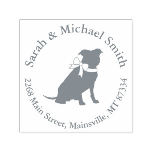 Pit Bull Dog Baby Shower Gender Neutral Pitbull Self-inking Stamp